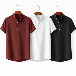 Premium Cotton Henley